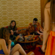 Harry Crane enjoying the party favors at Doug Kenney’s house. Screenshot: Netflix